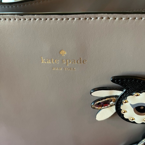 Kate Spade Gray Tote with Owl Accent